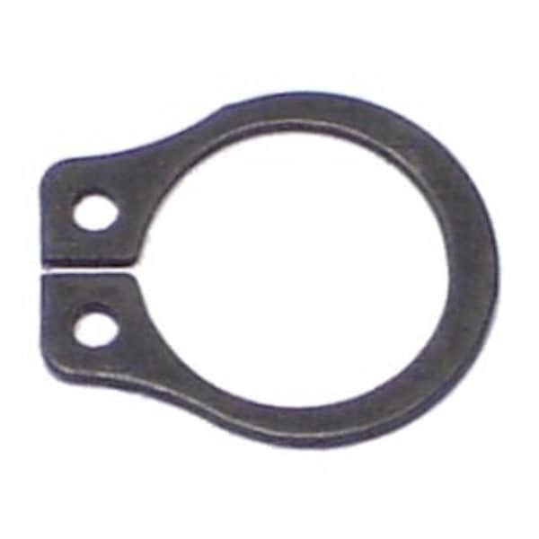 Midwest Fastener External Retaining Ring, Steel Black Phosphate Finish